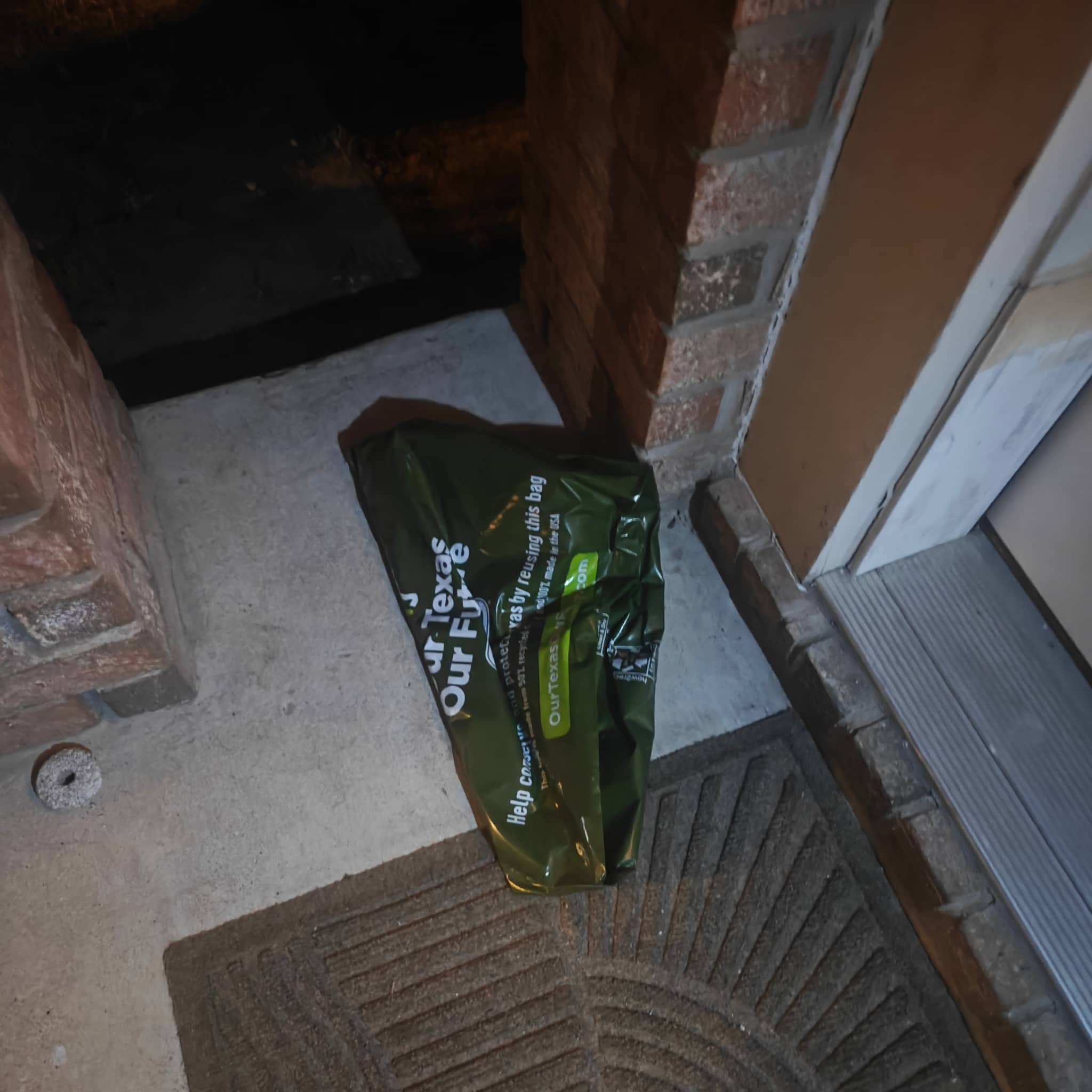 Knives collected from customer front door