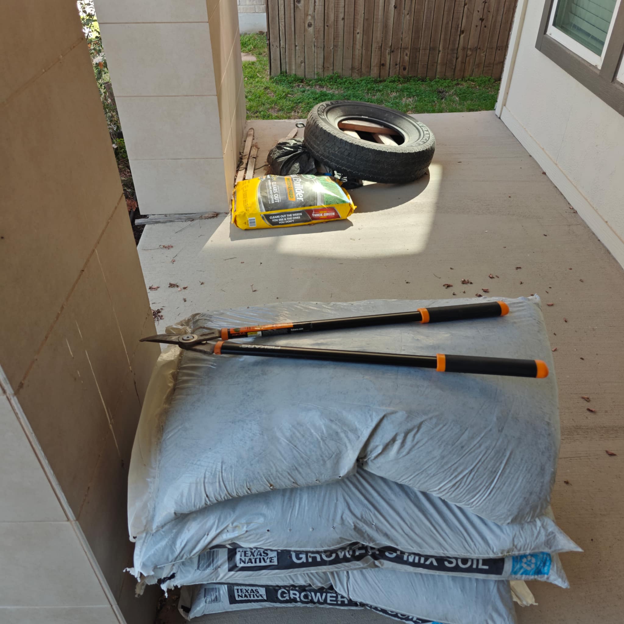 Sharpened garden or kitchen tool after service