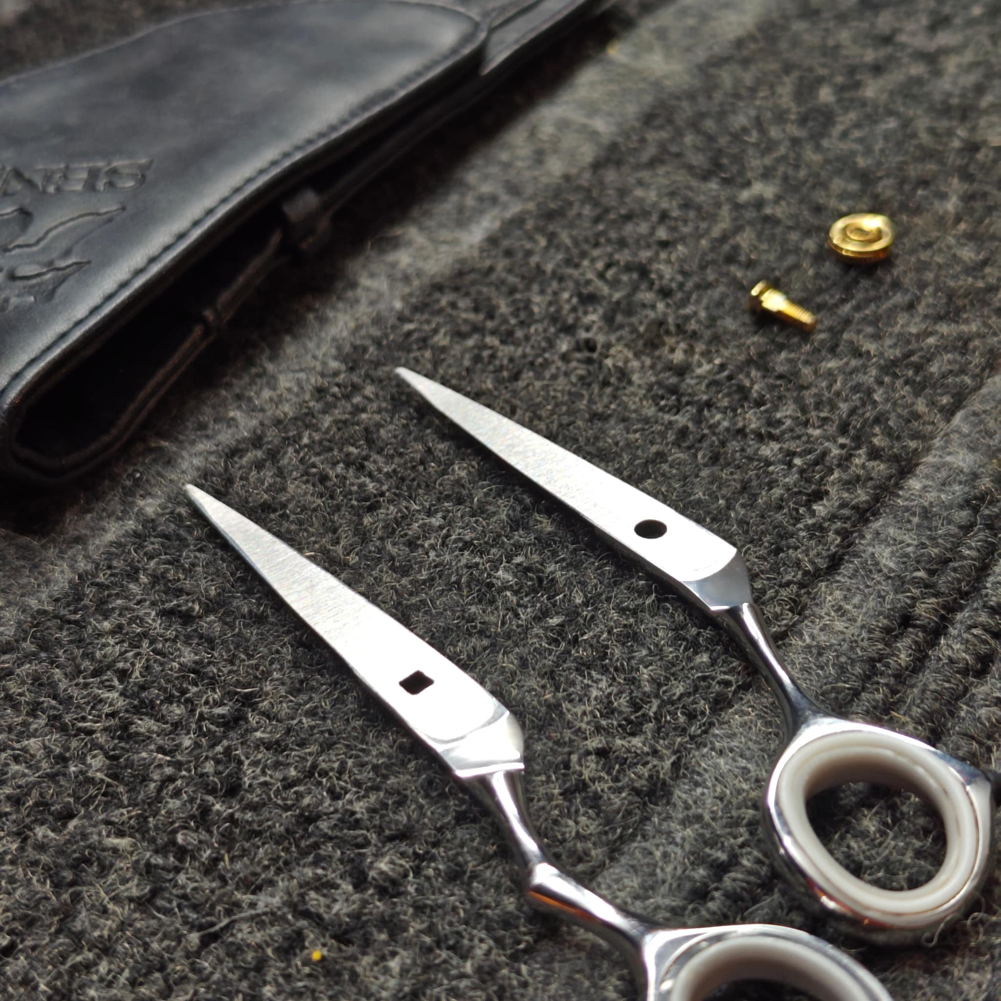 Scissors blade alignment after professional service