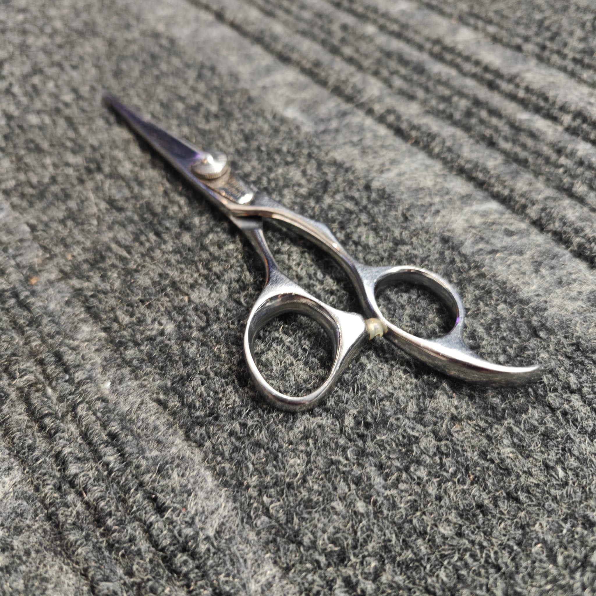 Sharp scissors ready for return to customer