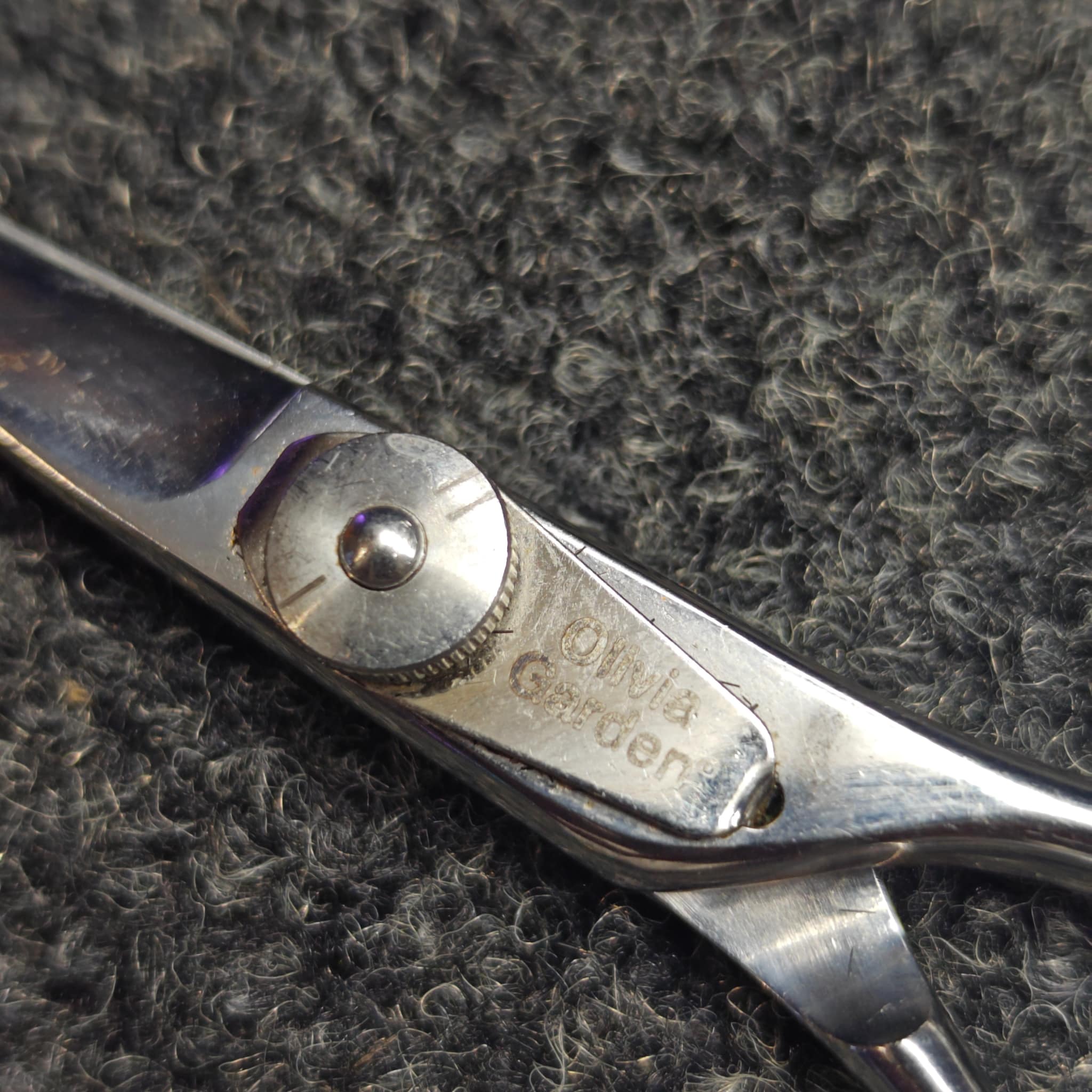 Scissors sharpened to razor precision