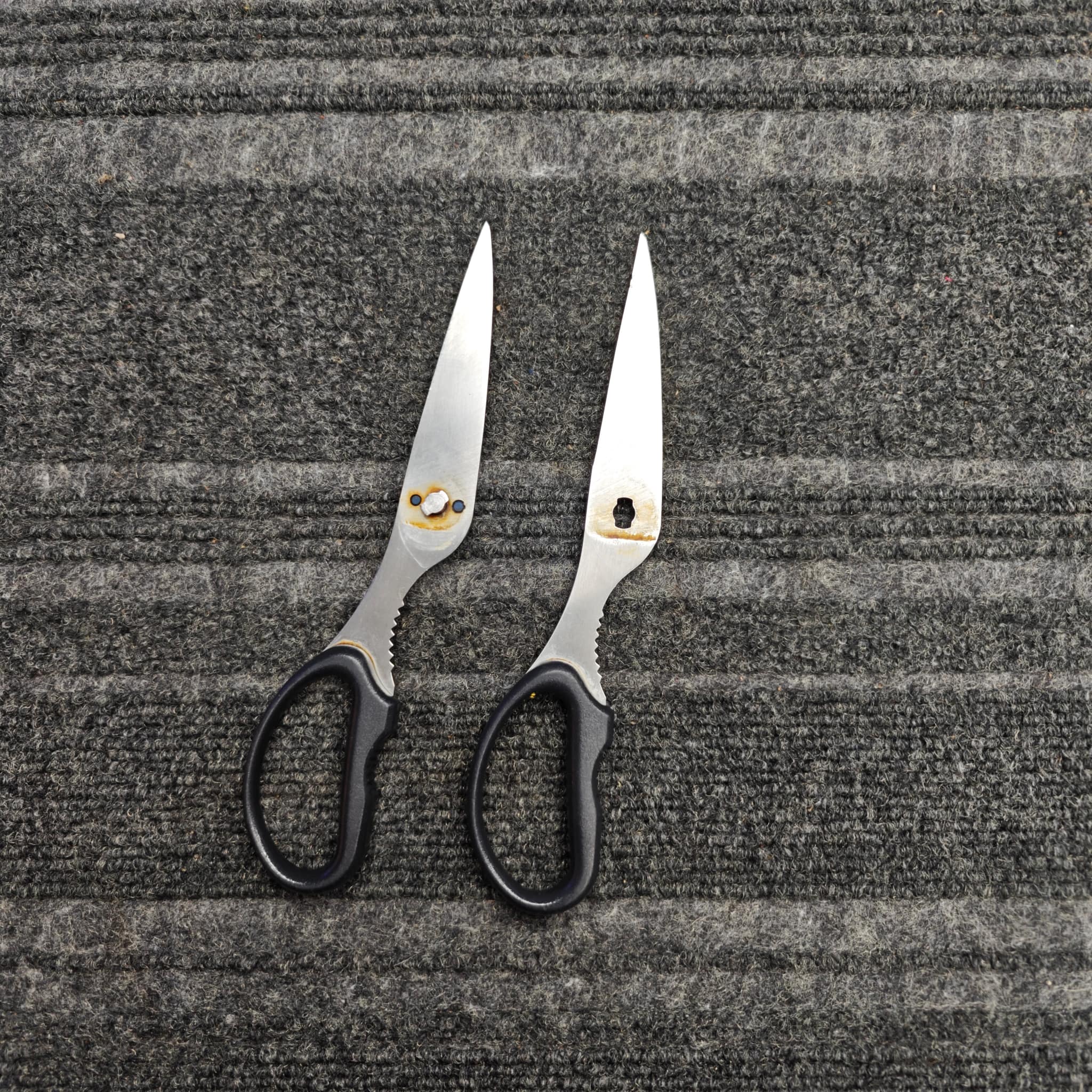 Professional scissor sharpening result