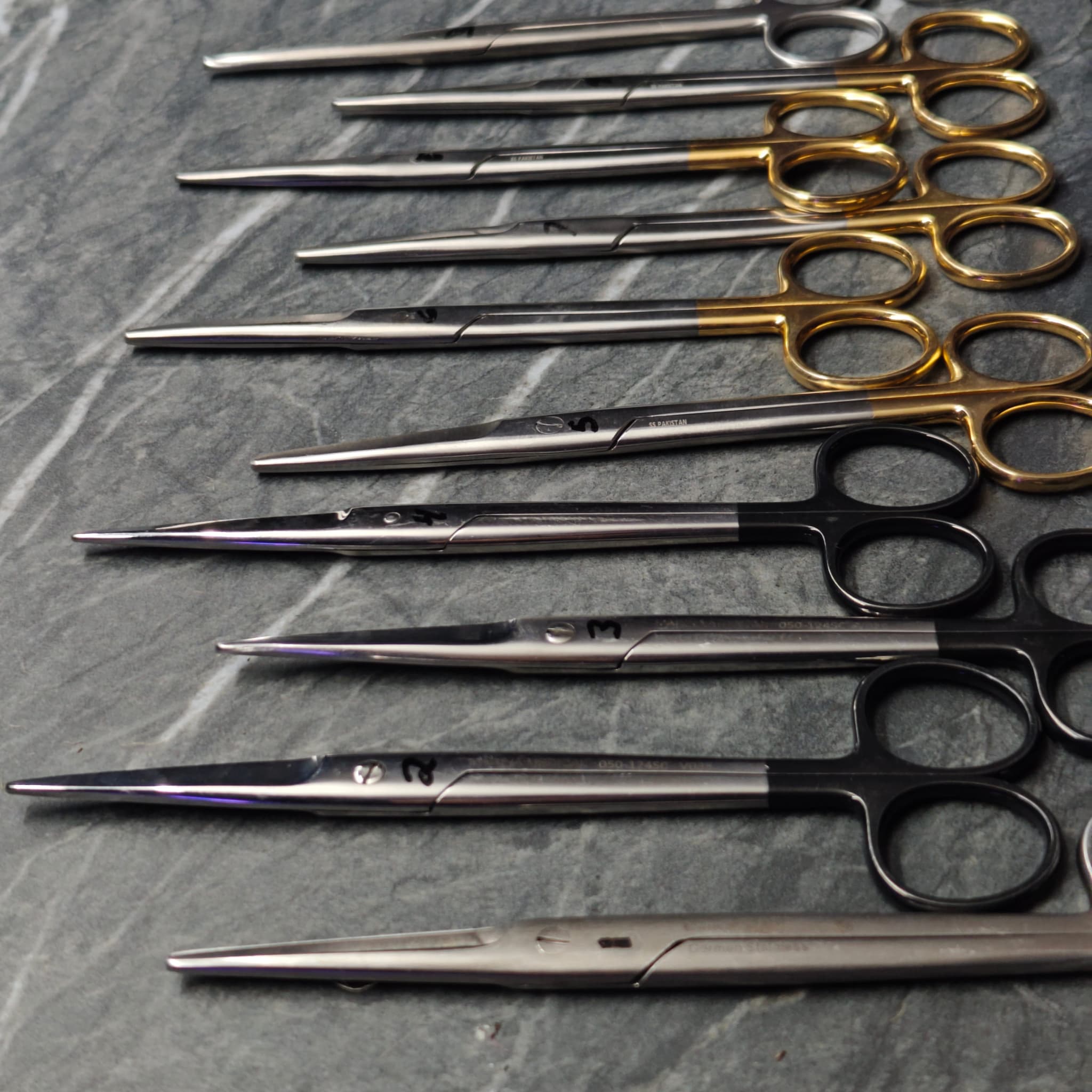 Second scissors arrangement after sharpening