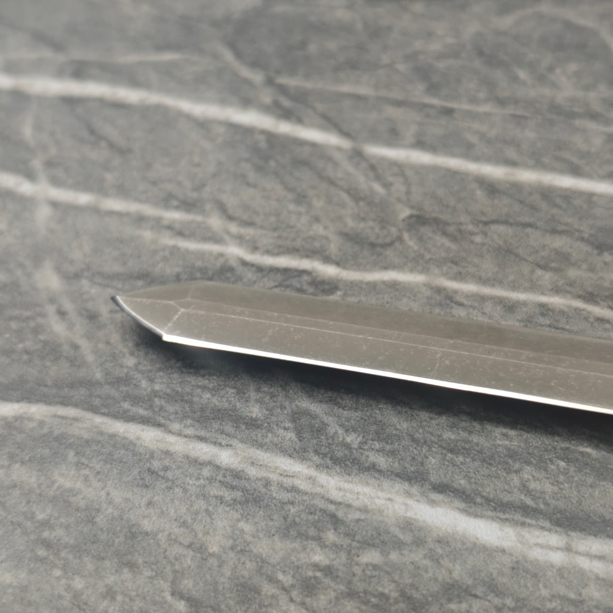 Knife after professional edge restoration