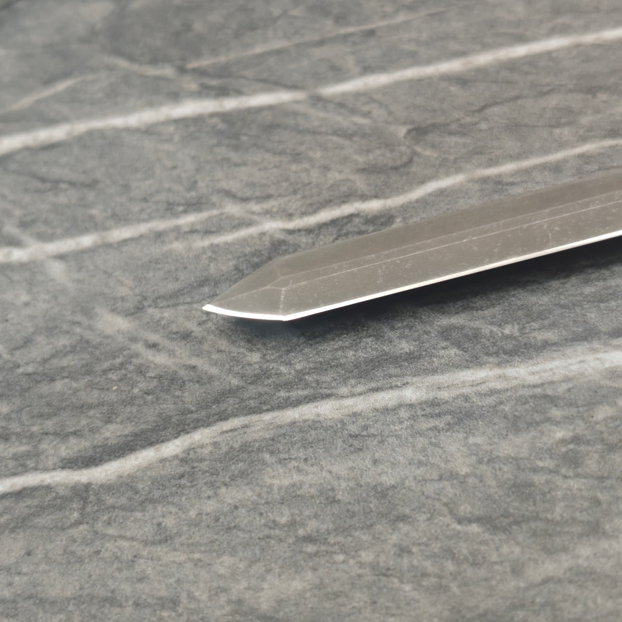 Sharpened blade ready for return to customer