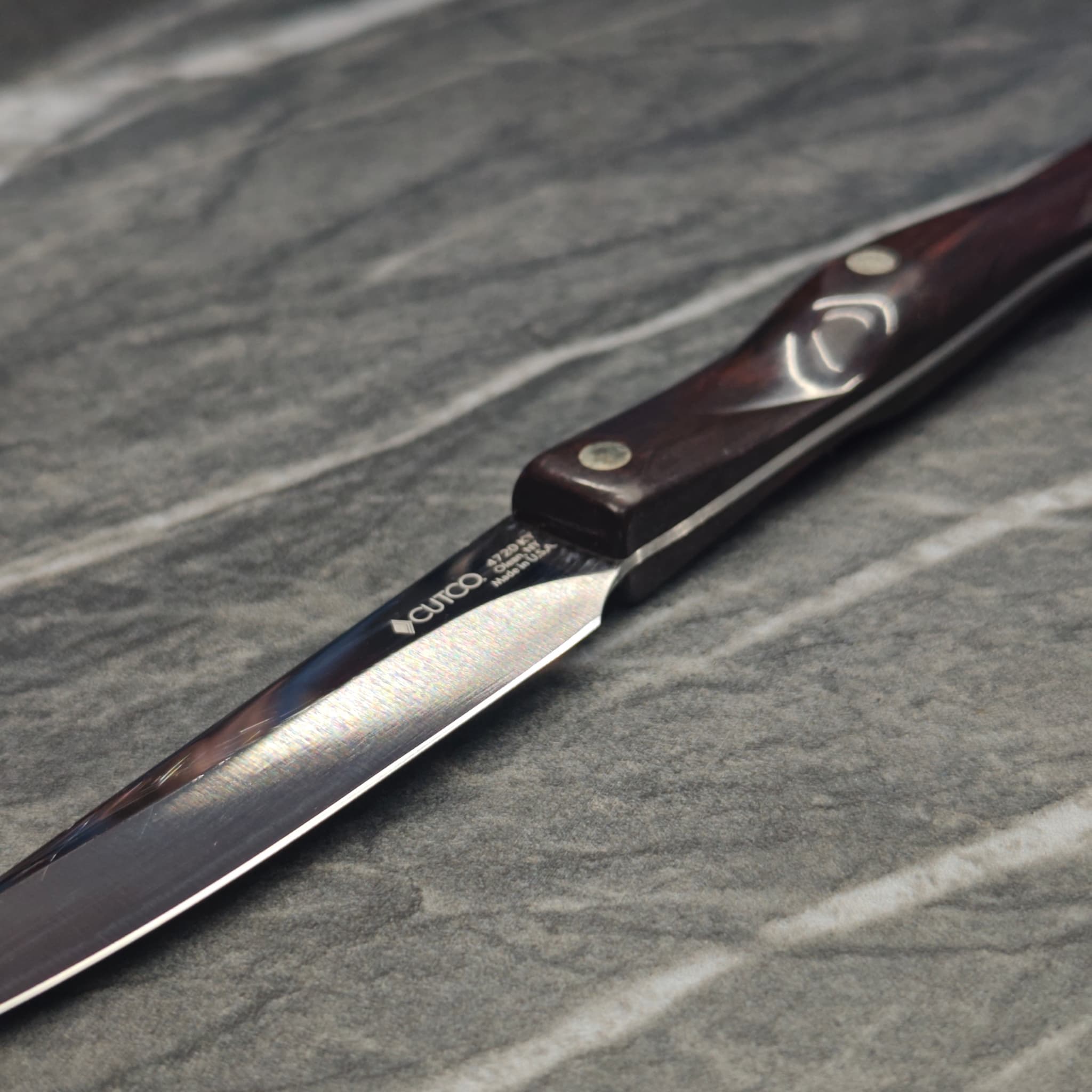 Set of kitchen knives after professional sharpening