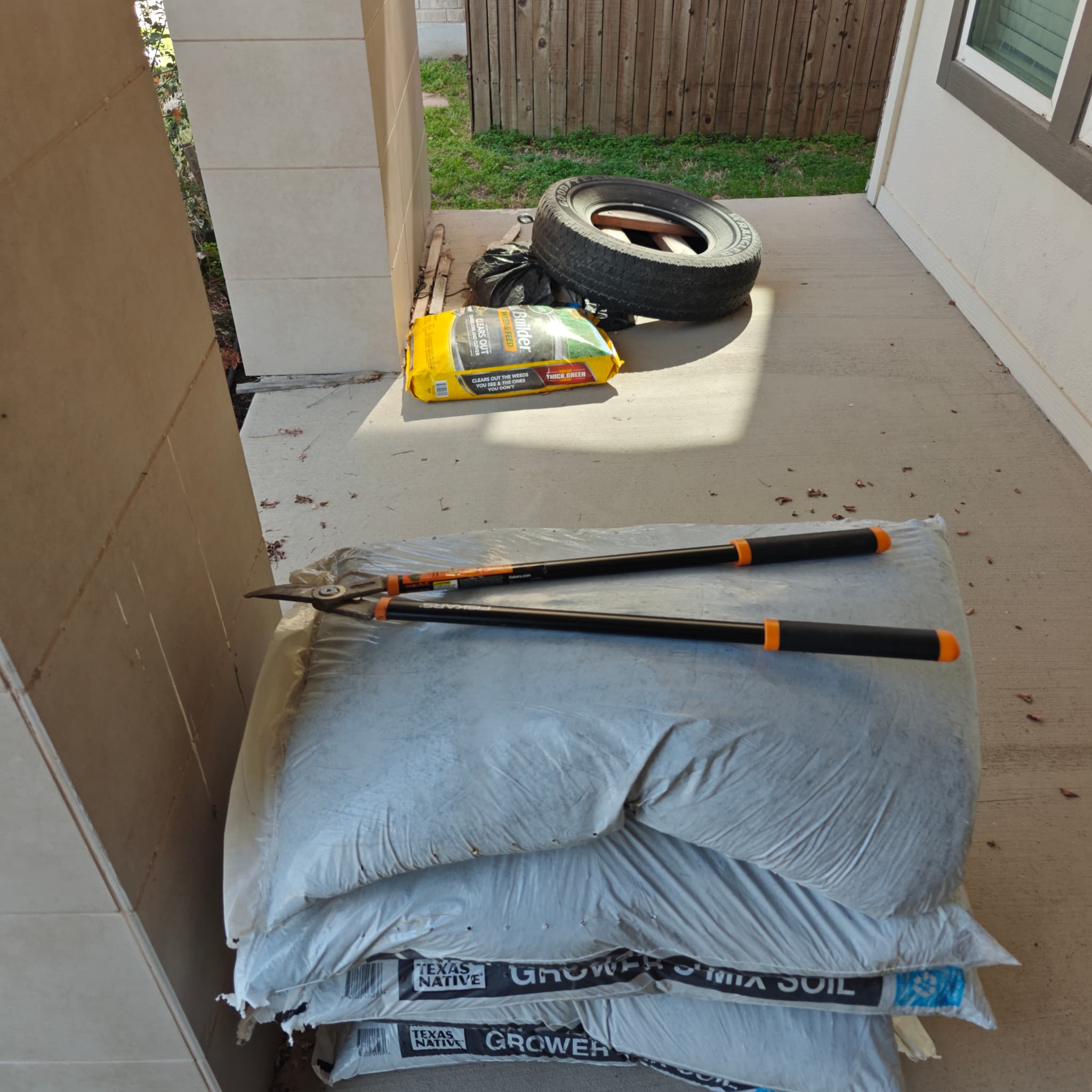 Sharpened garden or kitchen tool after service