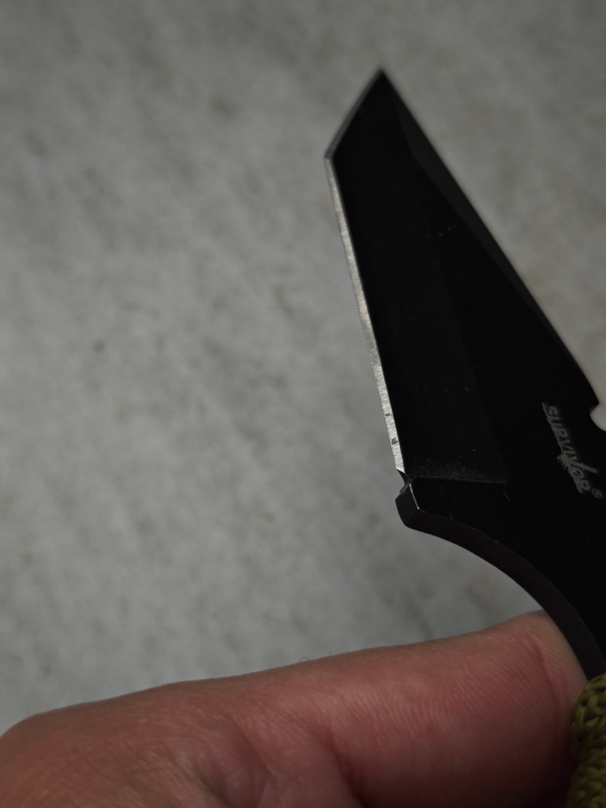 Pocket knife – clean blade after professional sharpening