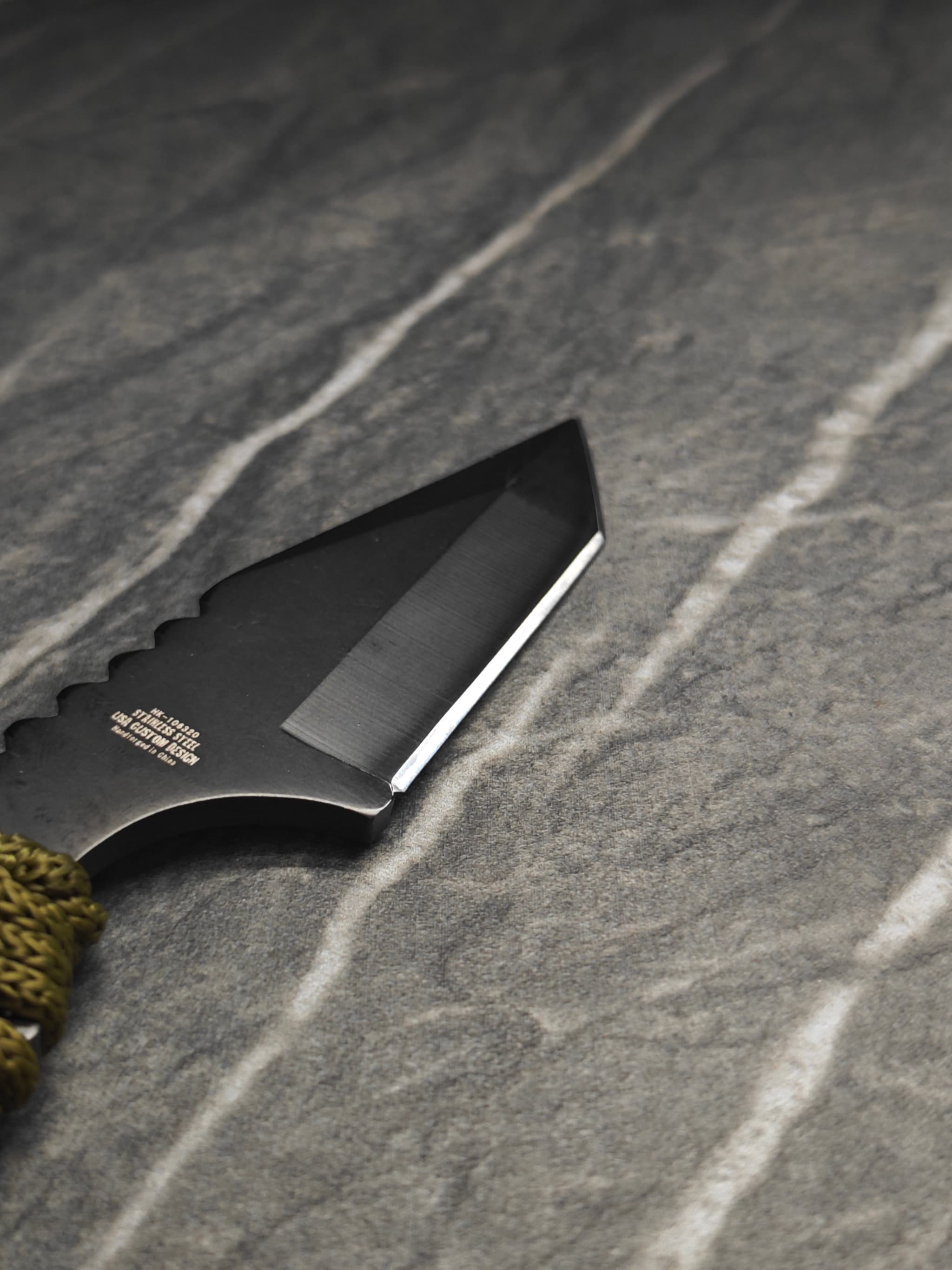 Pocket knife – bright polished edge after sharpening