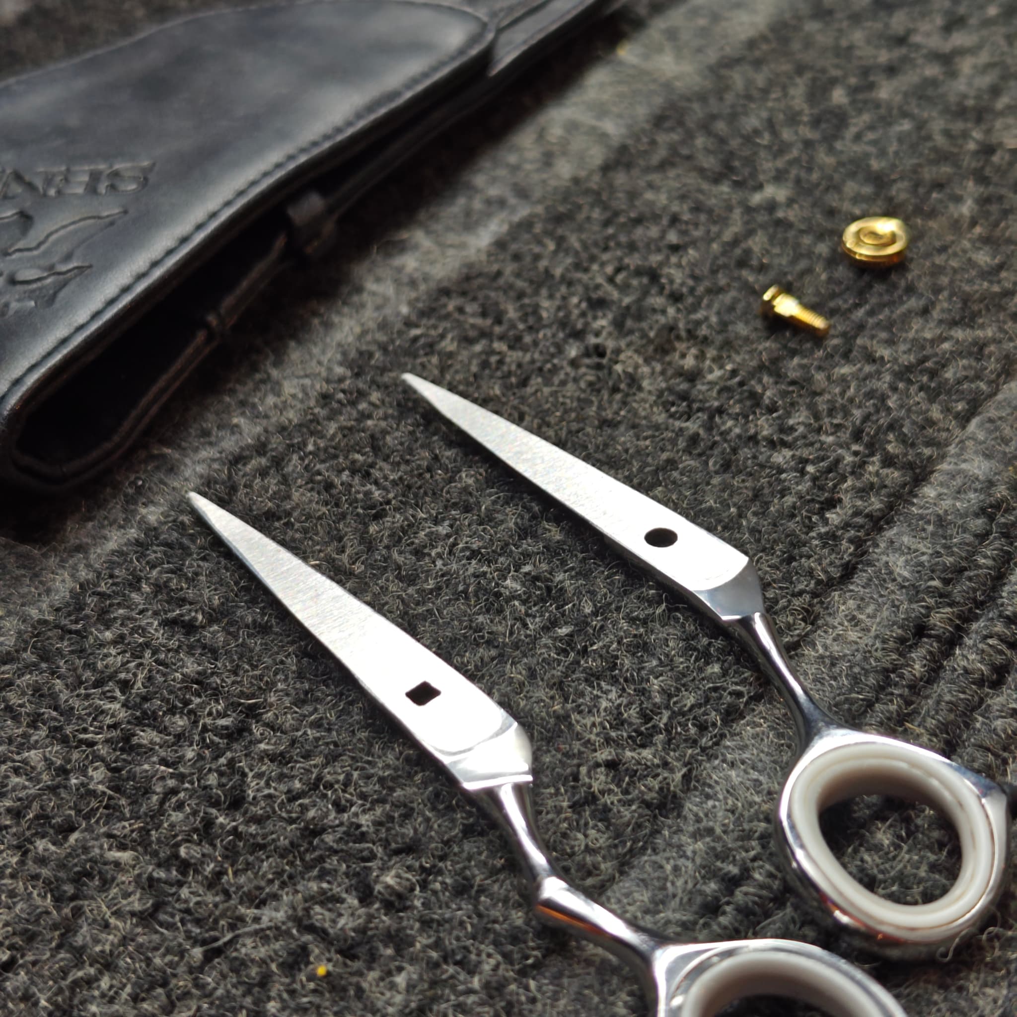 Scissors blade alignment after professional service
