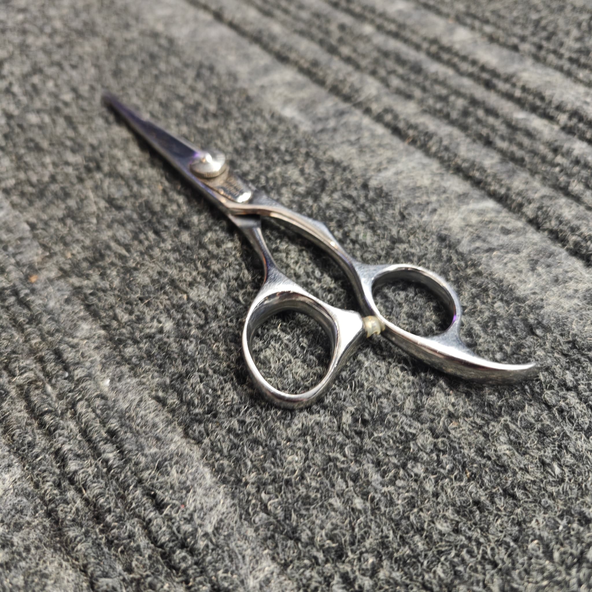 Sharp scissors ready for return to customer