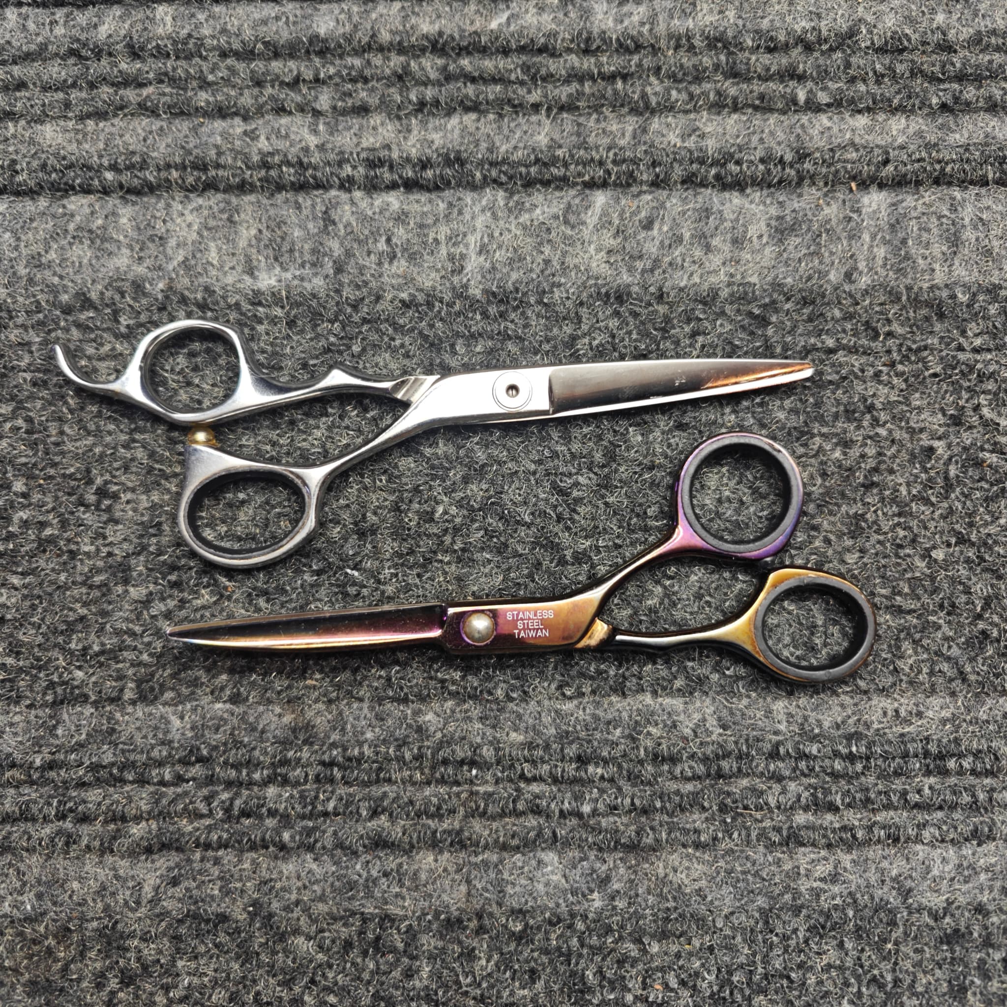 Scissors tips after precision sharpening