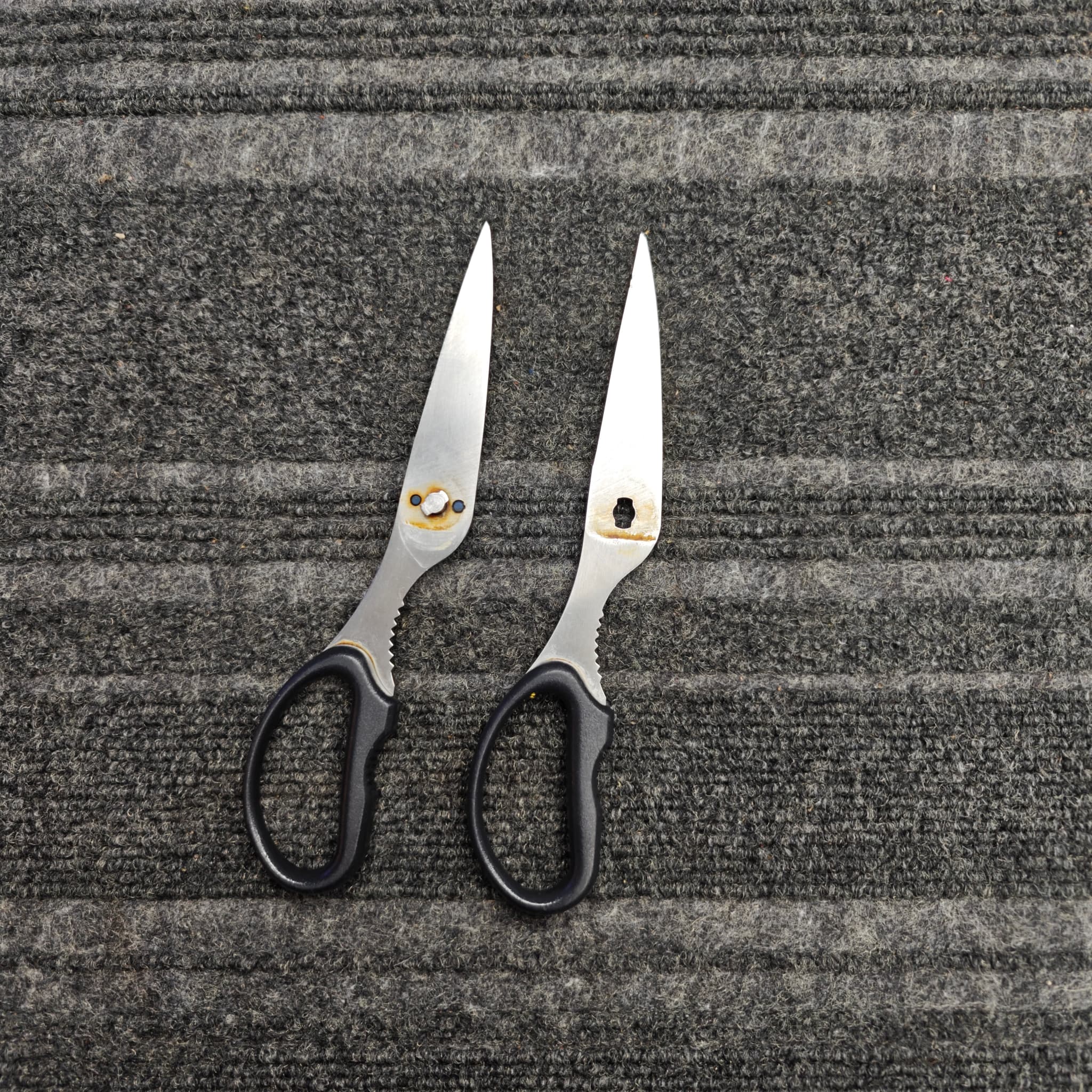 Professional scissor sharpening result