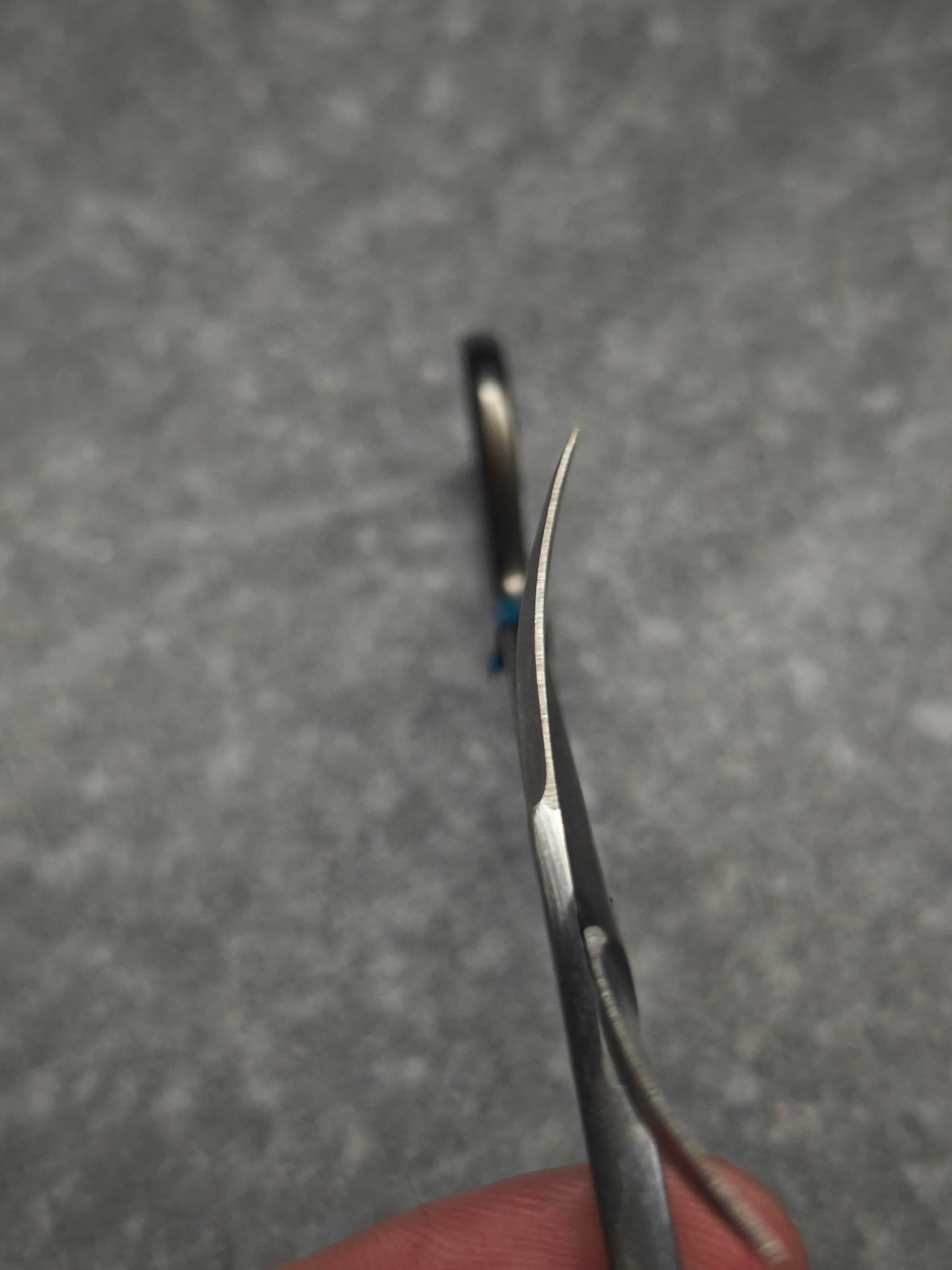 Multiple scissors sharpened in Apr 30 session