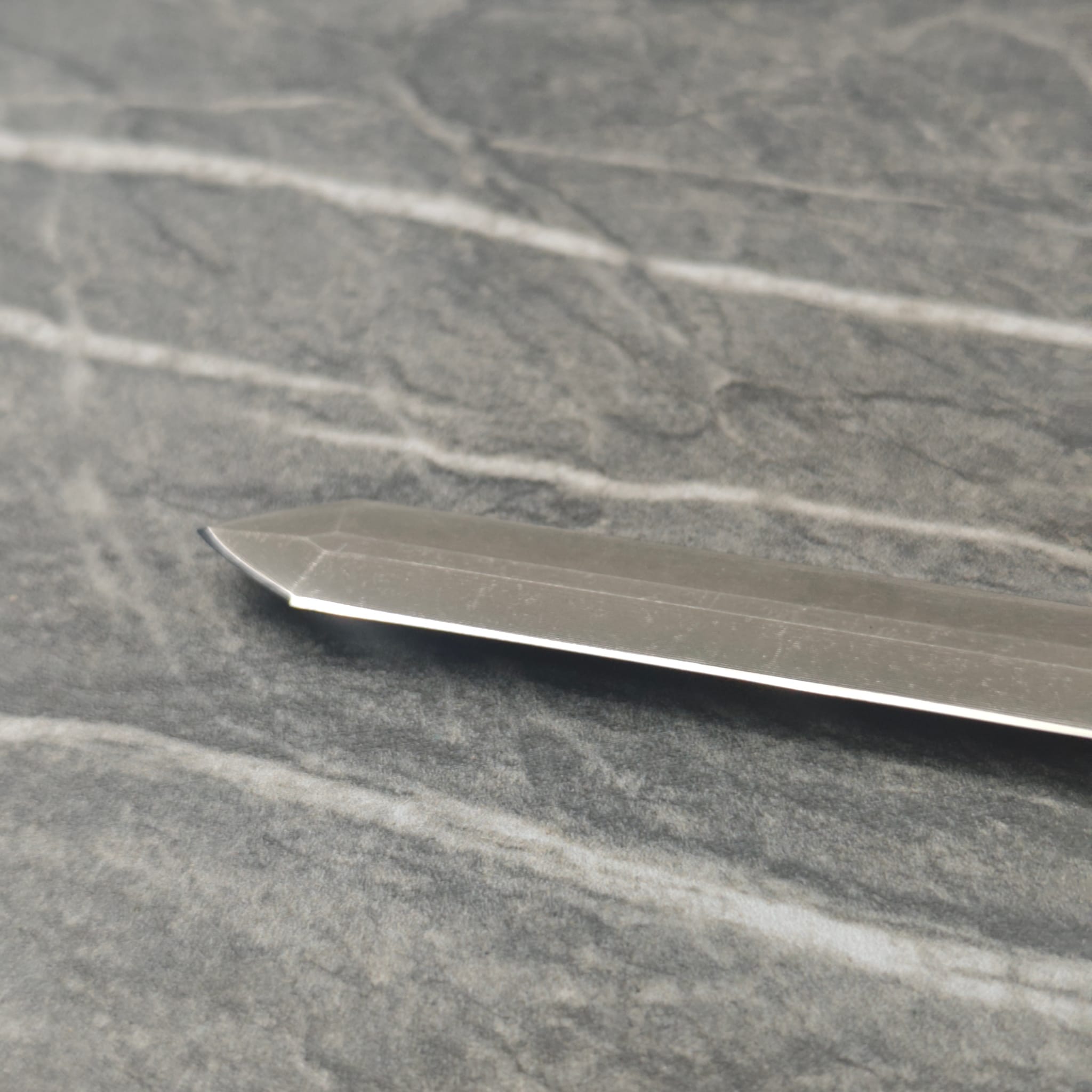 Knife after professional edge restoration