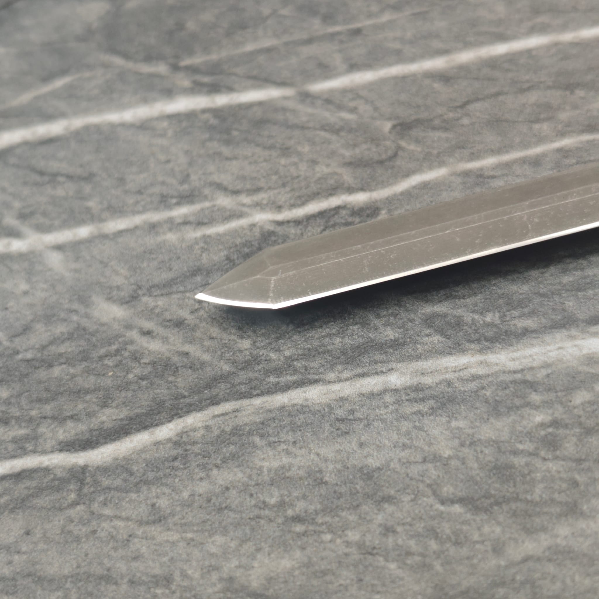 Sharpened blade ready for return to customer