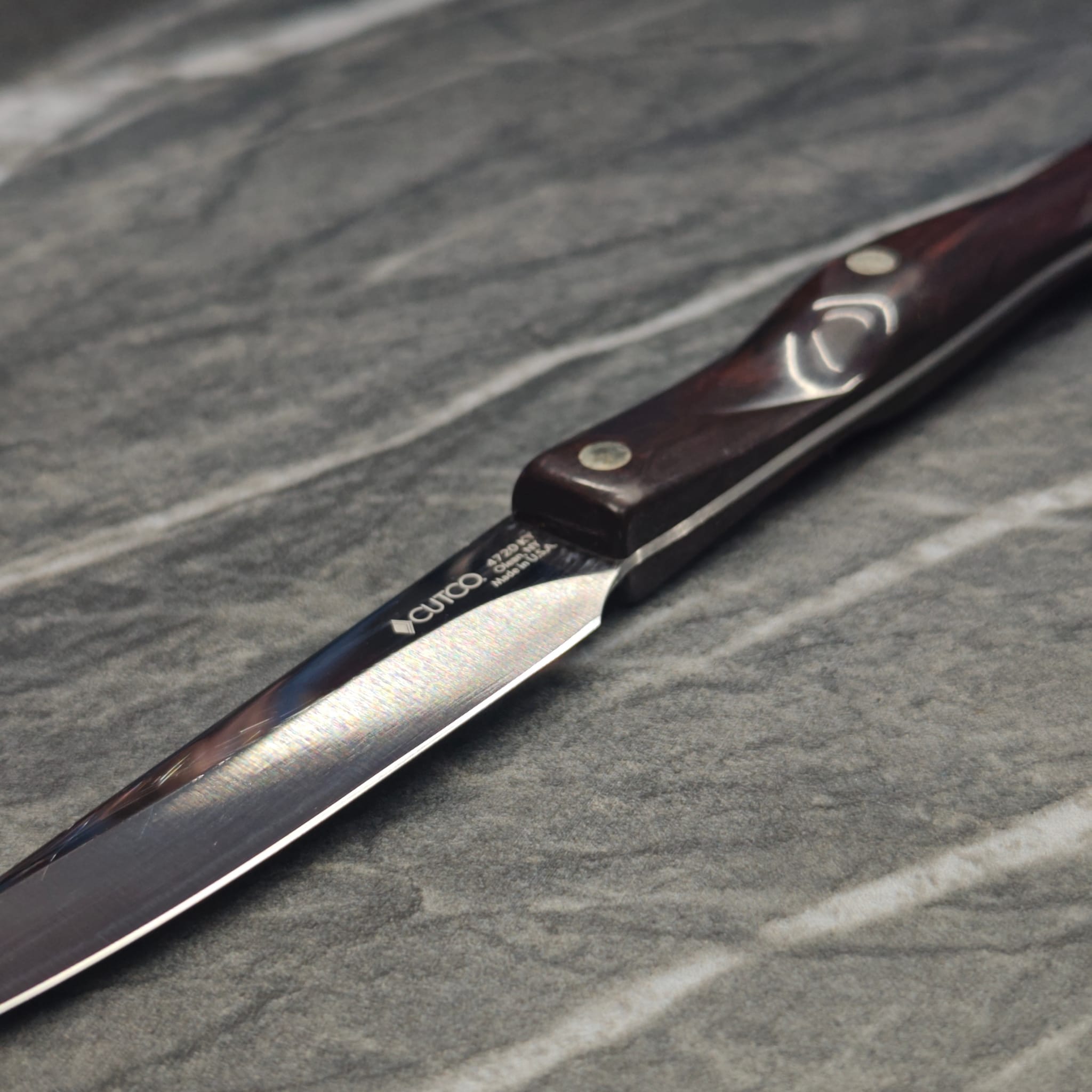 Set of kitchen knives after professional sharpening
