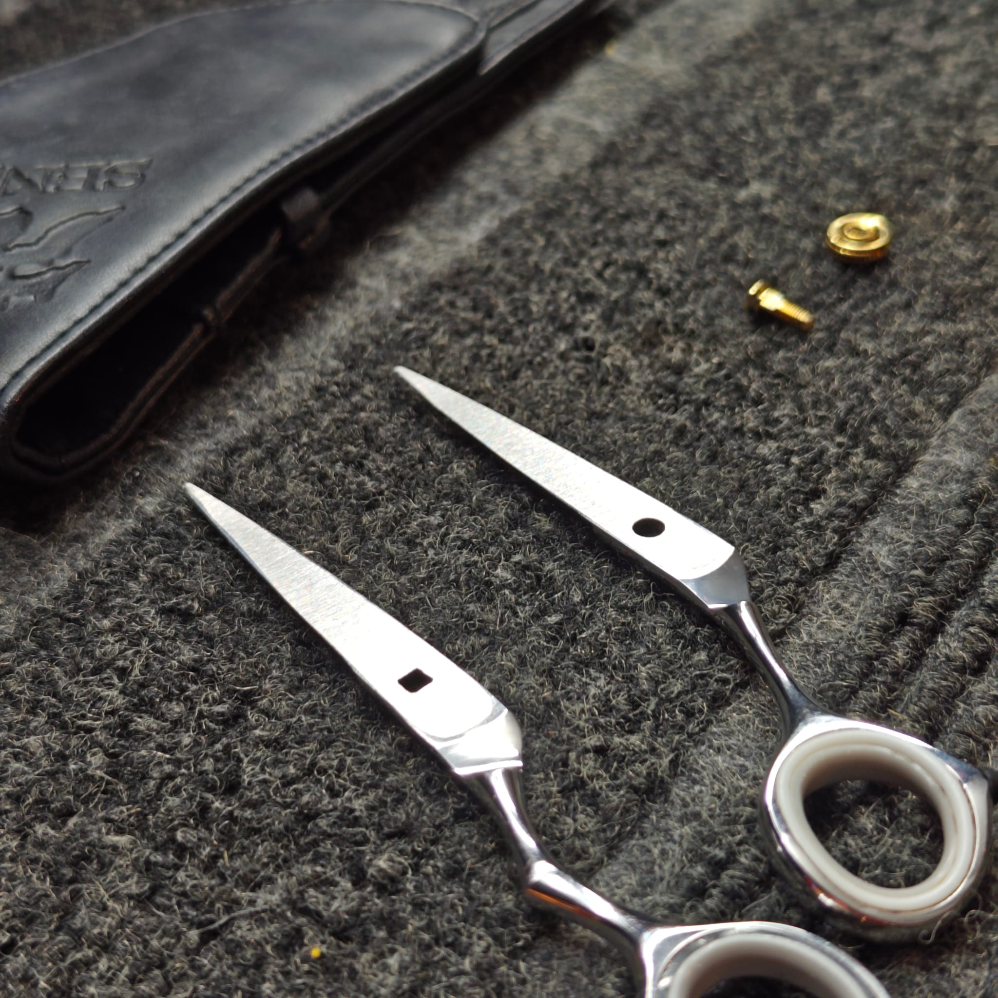 Scissors blade alignment after professional service