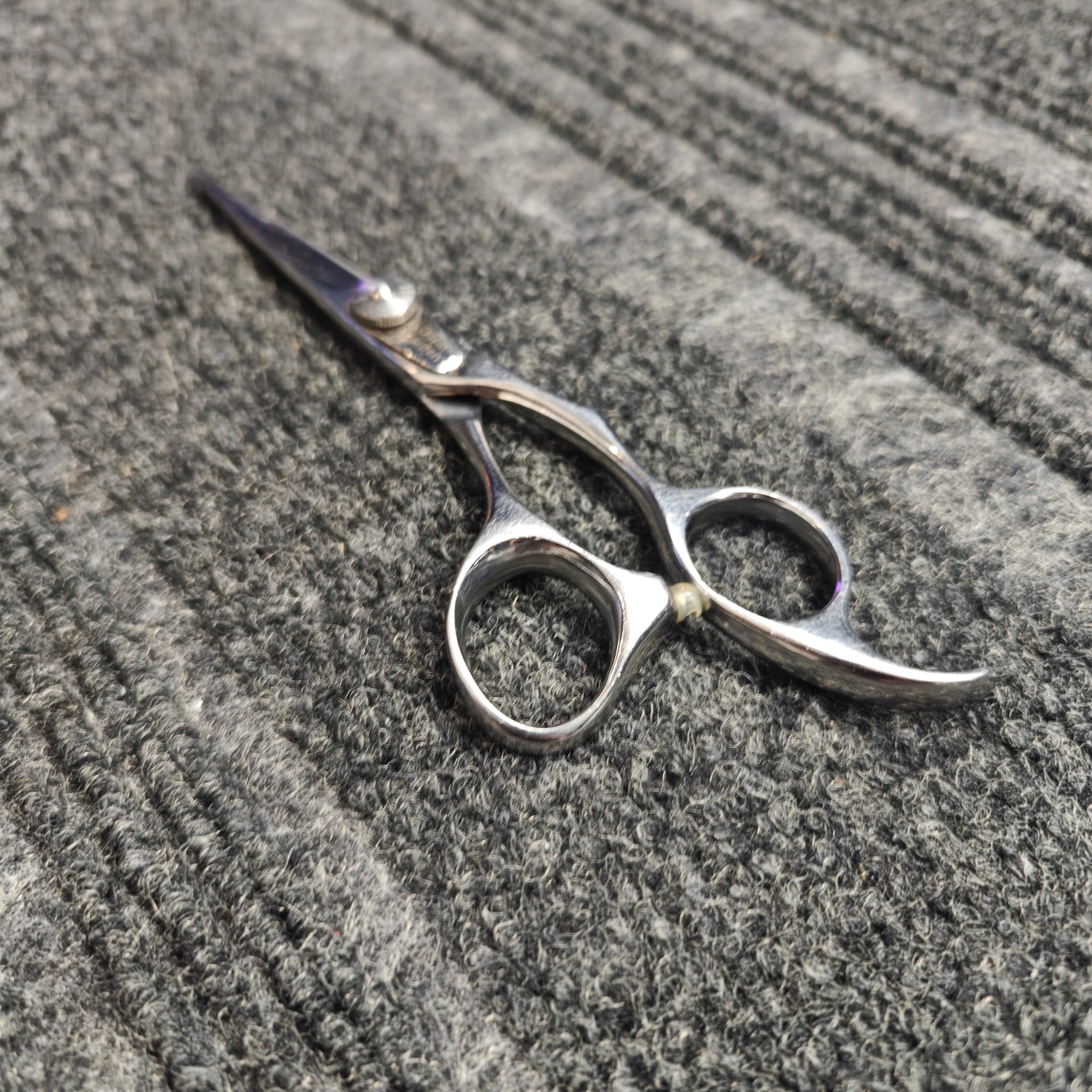 Sharp scissors ready for return to customer
