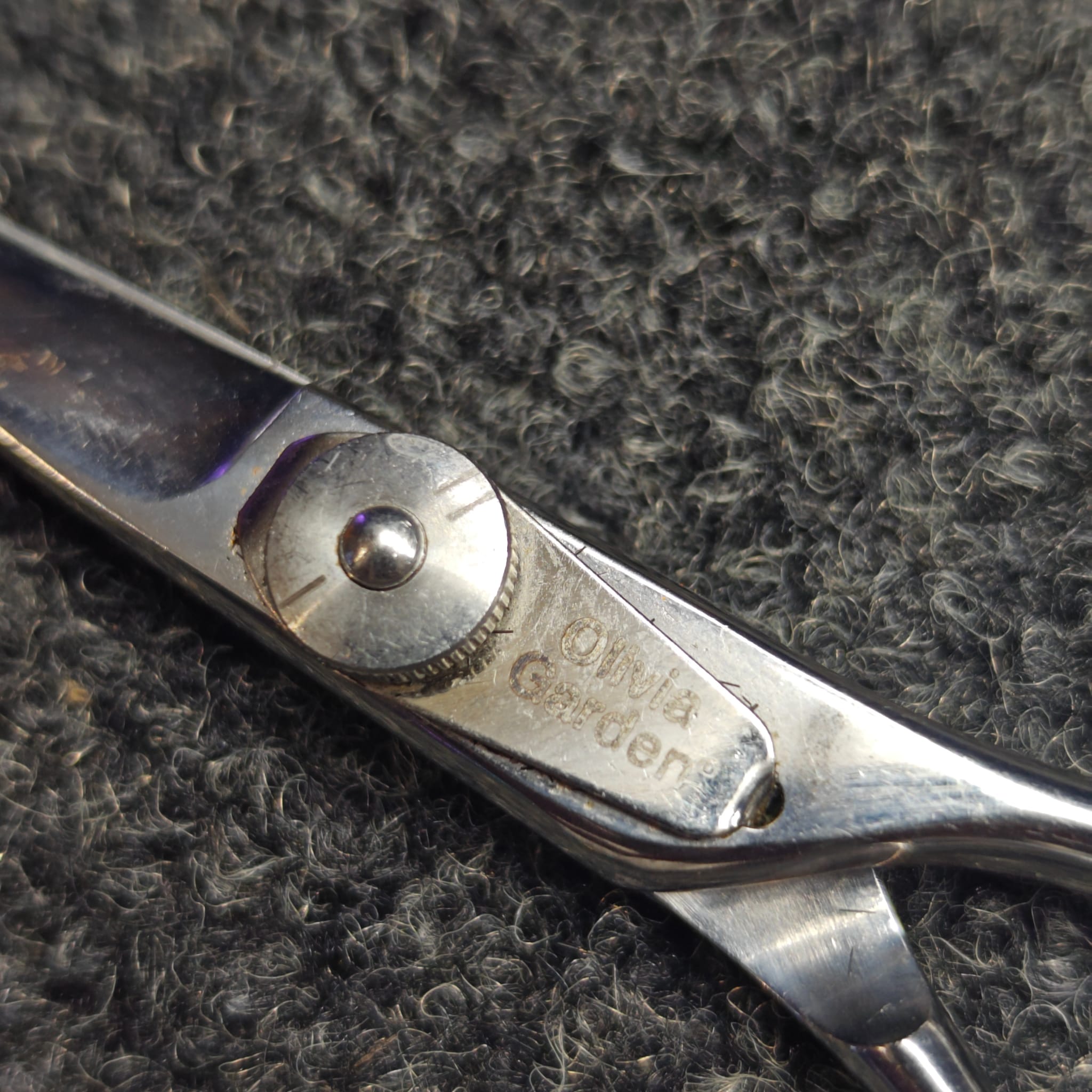 Scissors sharpened to razor precision