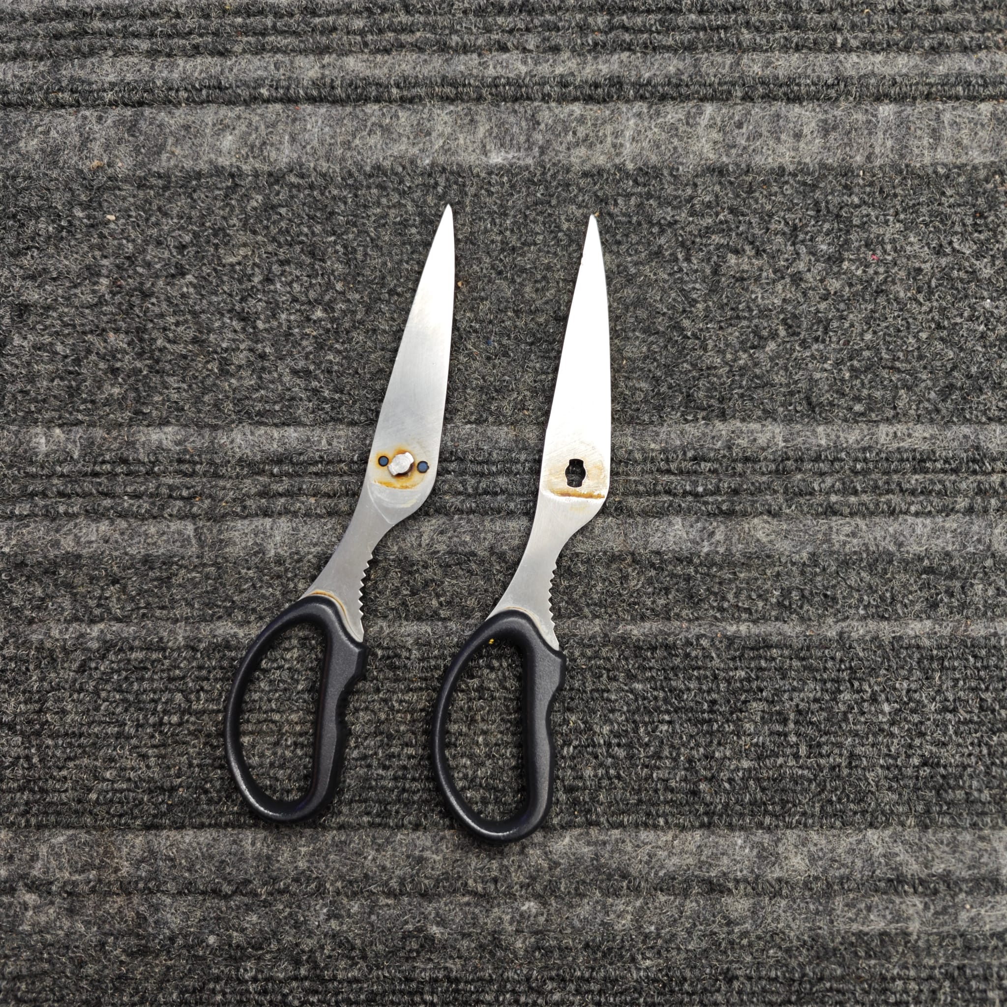 Professional scissor sharpening result