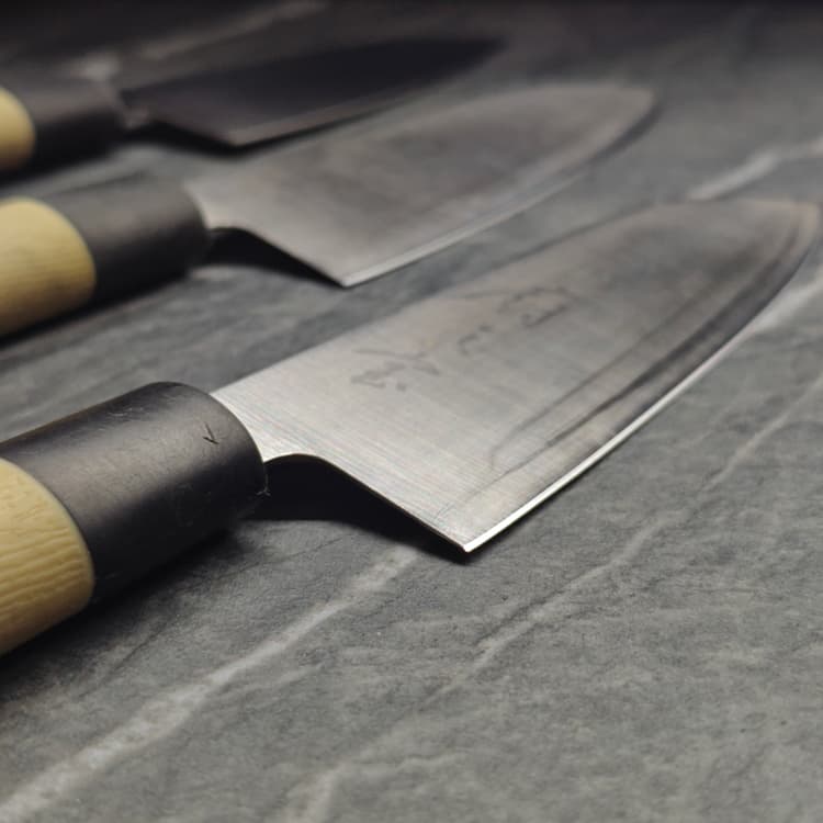 Sharpened knives ready for return