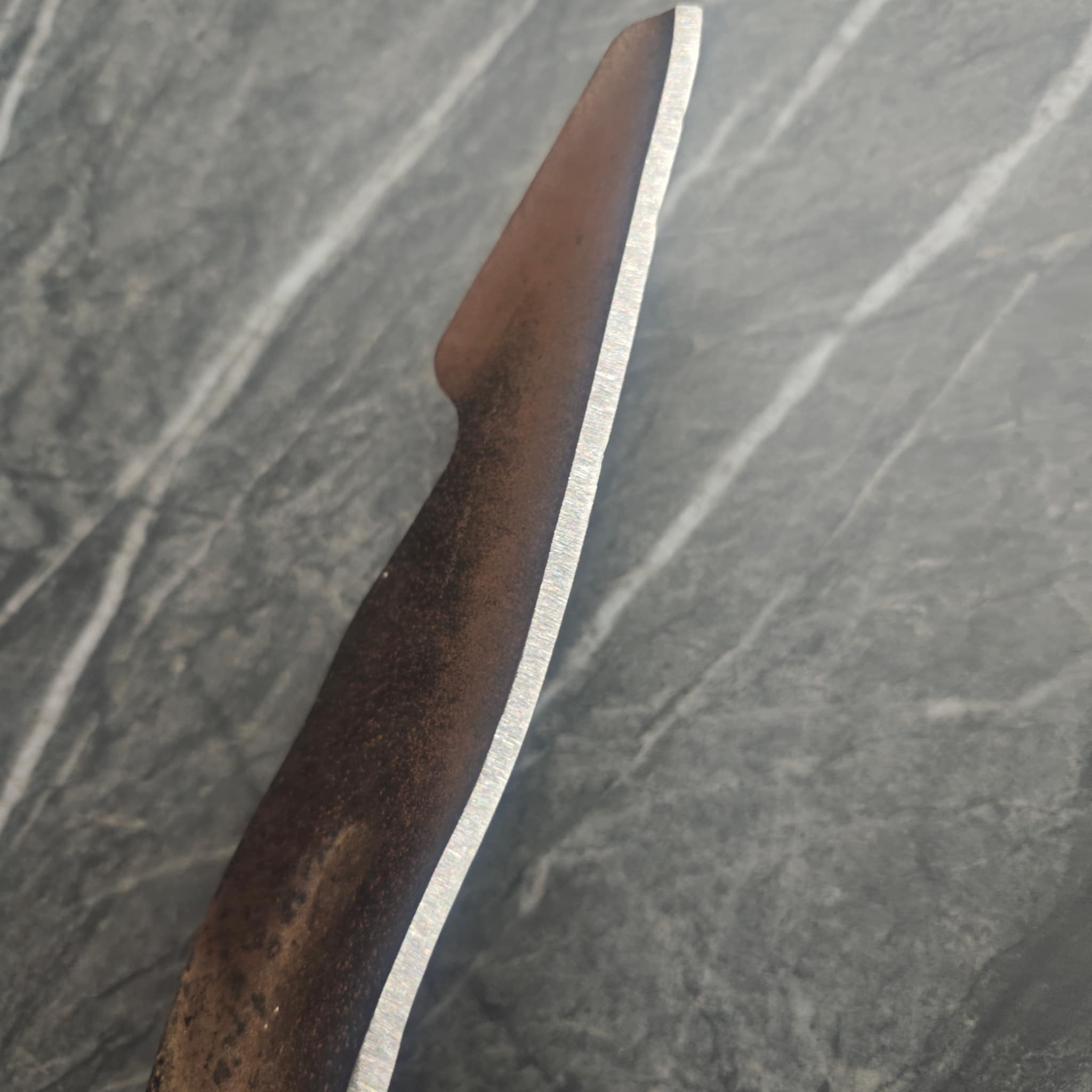 Lawn mower blade – chip repaired and edge restored