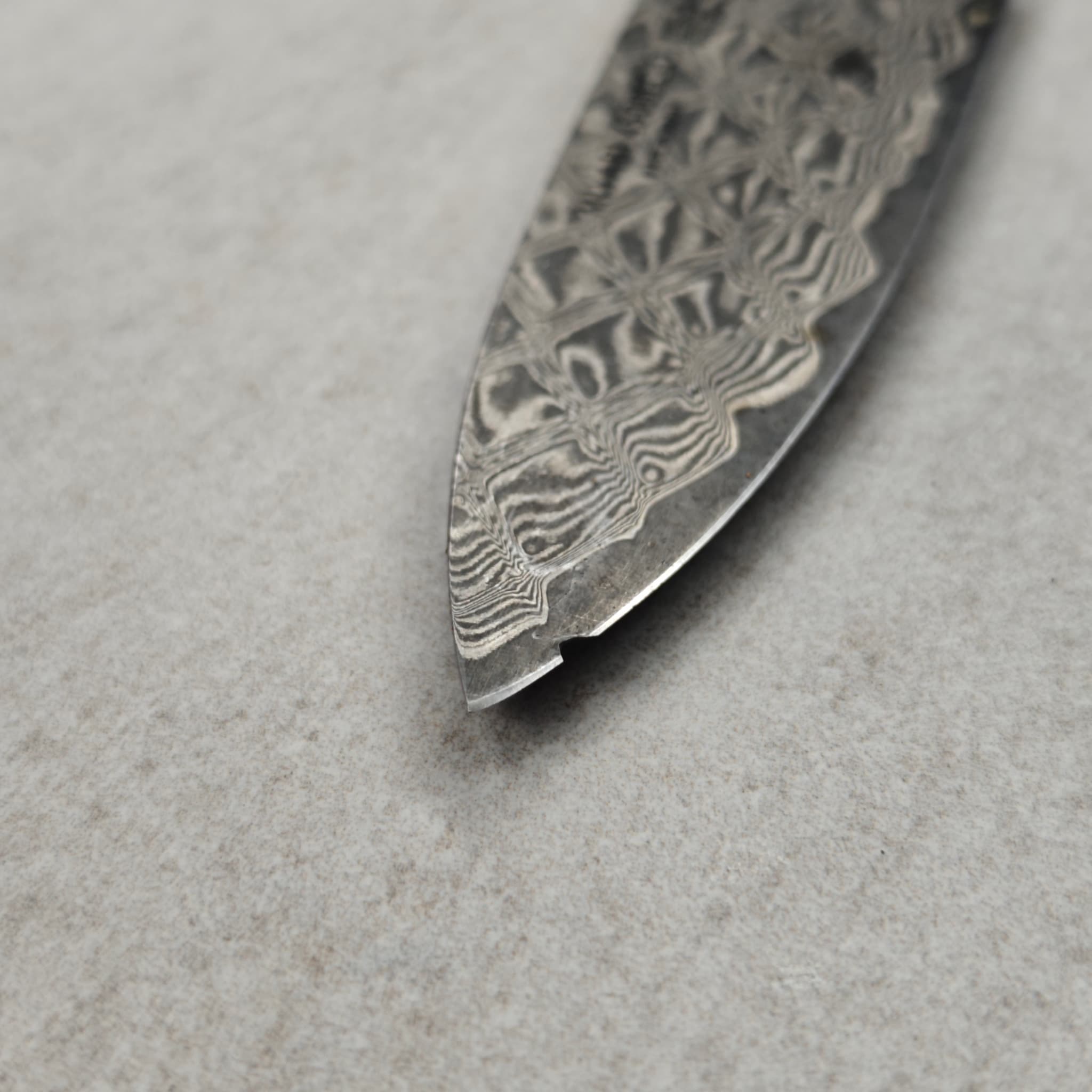 Shun knife chipped tip before repair