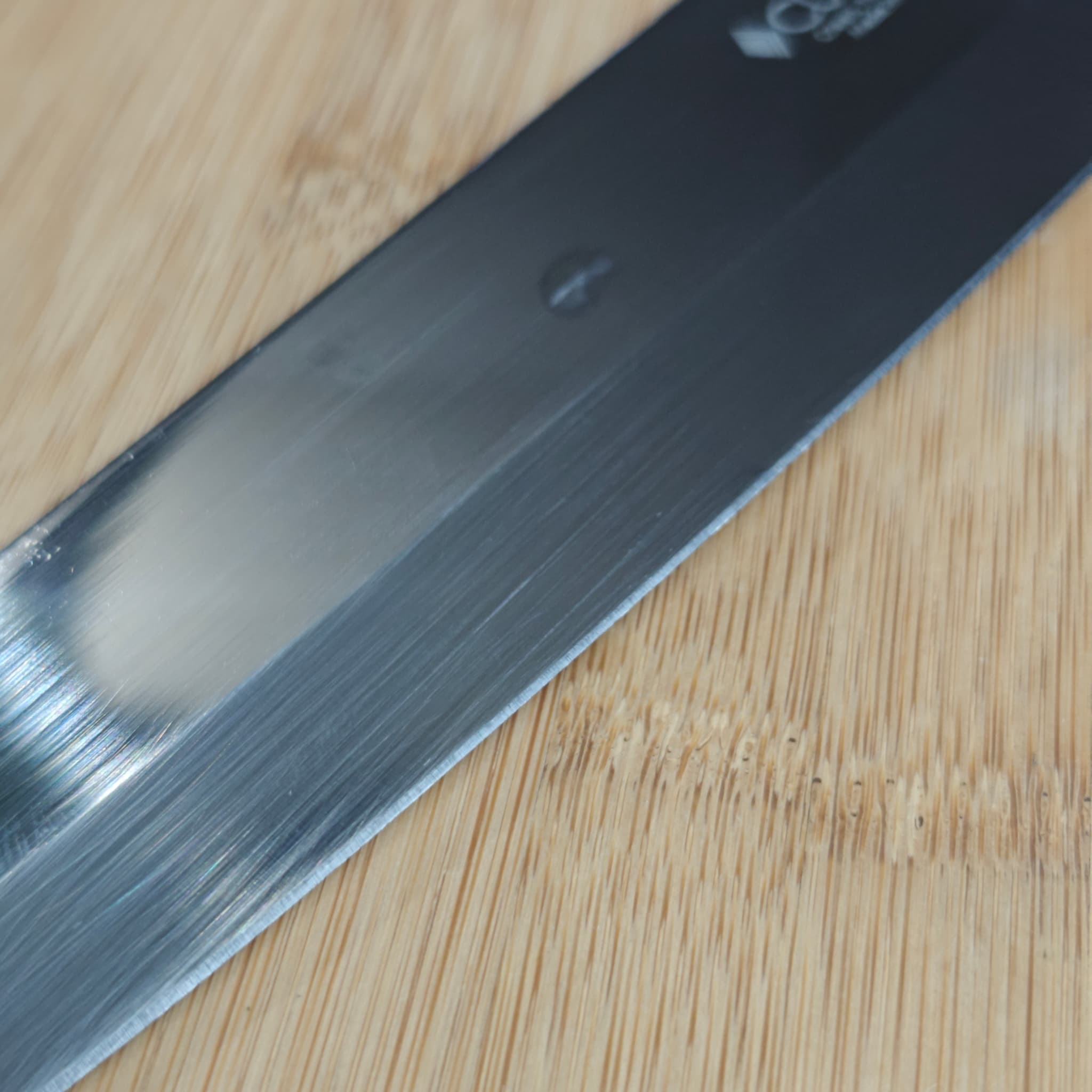 Cutco knife on Michael's sharpening bench — Austin knife sharpening service