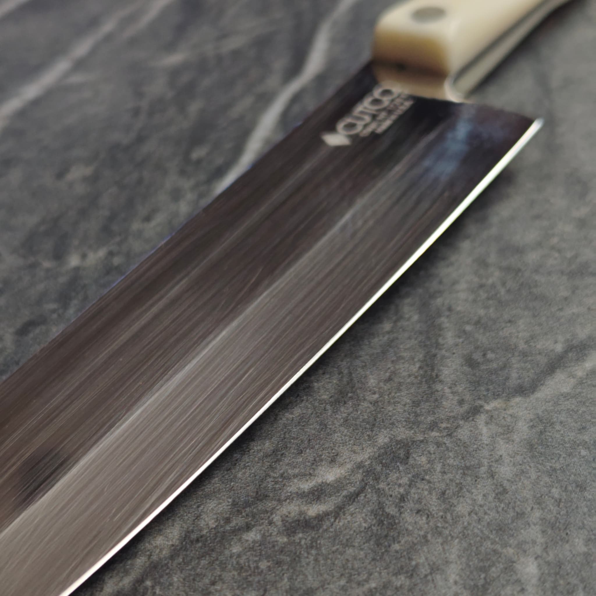 Cutco knife — polished mirror edge after sharpening service