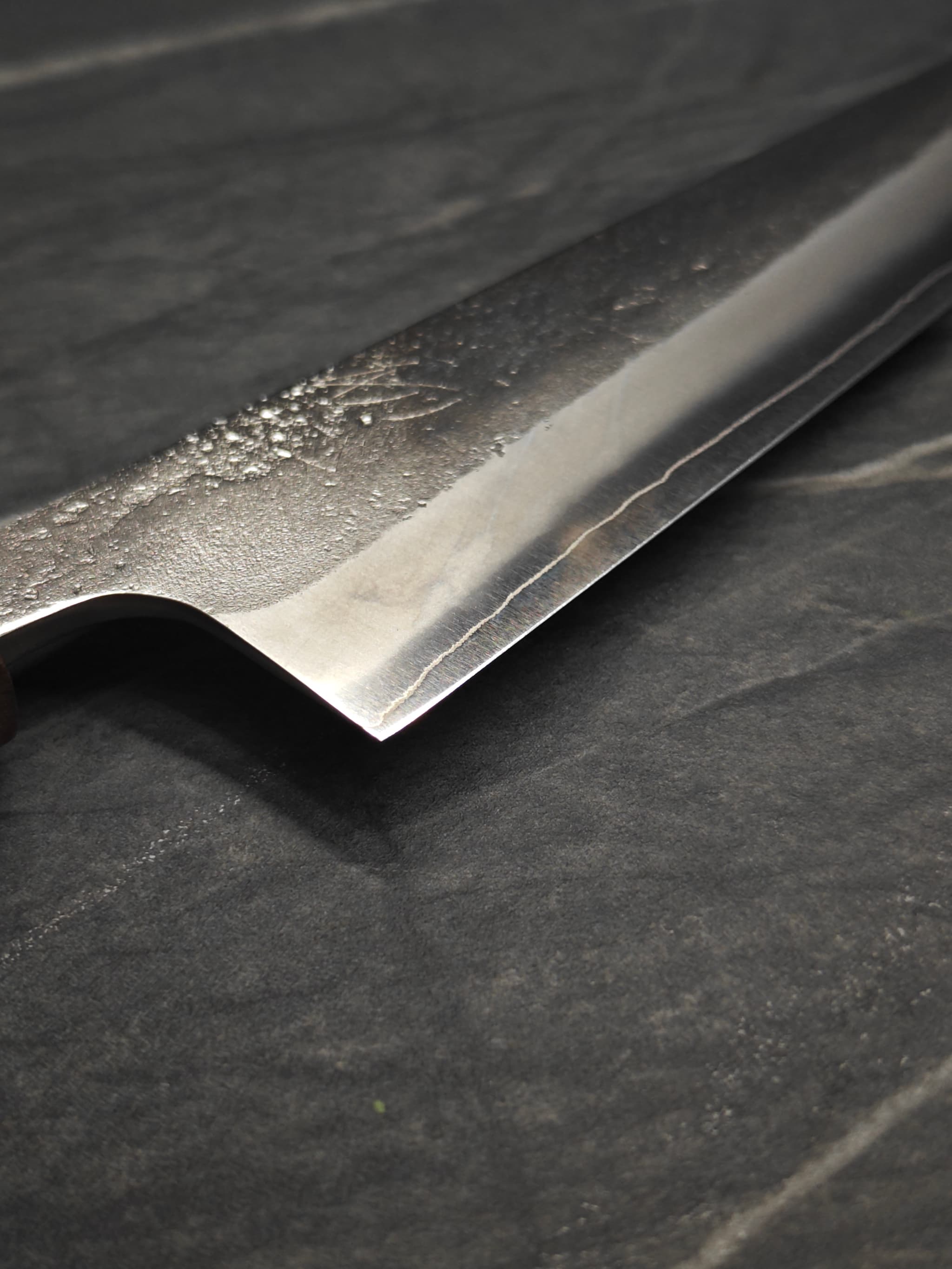 Seki Japan knife mirror edge after sharpening